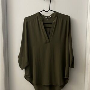 Olive Green Women's Top Medium